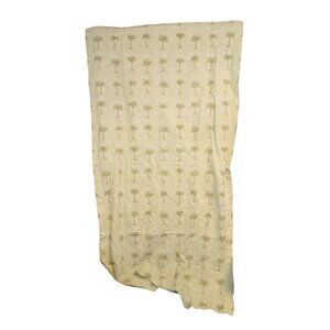 Waverly Home Classics Tahiti Palm Curtain Panel Beige Green Discontinued 40" X 7
